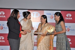 Tata Tie Strishakti award by the hands of Shikha Sharma CEO Axis Bank